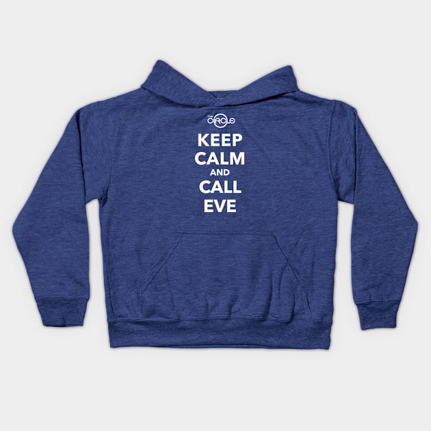 The Circle -Keep Calm Kids Hoodie by artofbriancroll